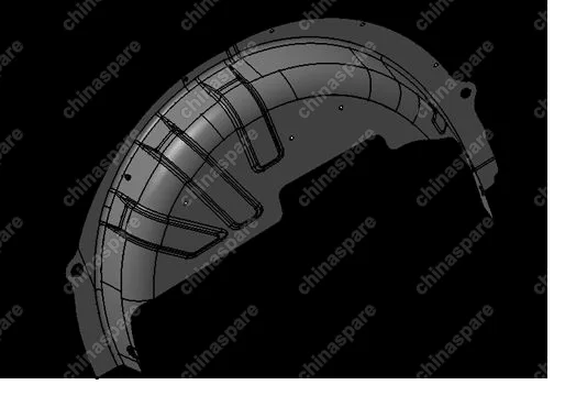 B148404302DY Double board-rear wheel cover inner board rh Chery Cross Eastar