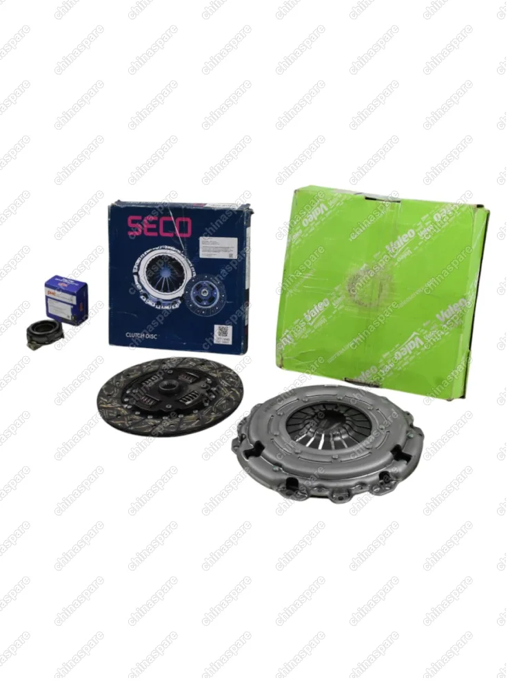 841020KIT Комплект сцепления Chery Tiggo T11 / T11 FL 1.6, 2.0 (225 мм) — корзина Valeo, диск SECO, выжимной Valeo