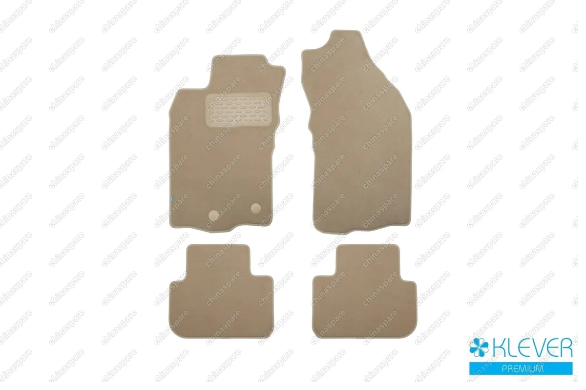 Коврики в салон Klever Premium ALFA ROMEO 147 АКПП 2000-2010, хб., 4 шт. (текстиль, бежевые)