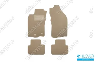 Коврики в салон Klever Premium ALFA ROMEO 147 АКПП 2000-2010, хб., 4 шт. (текстиль, бежевые)