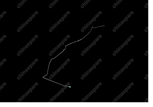 B143506110 Pipe assy - rr brake lh Chery Cross Eastar