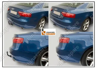 ТСУ для AUDI A5 B8 Sportback 2009-2016/AUDI A5 B8 Coupe 2007-2016/AUDI A5 B8 Cabrio 2007-2017, тип шара: F