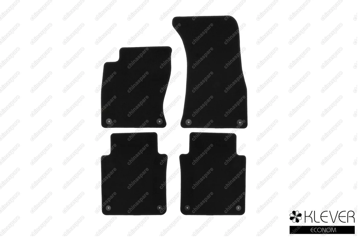 Коврики в салон Klever Econom AUDI A8 Long АКПП 2002-2009, сед., 4 шт. (текстиль)