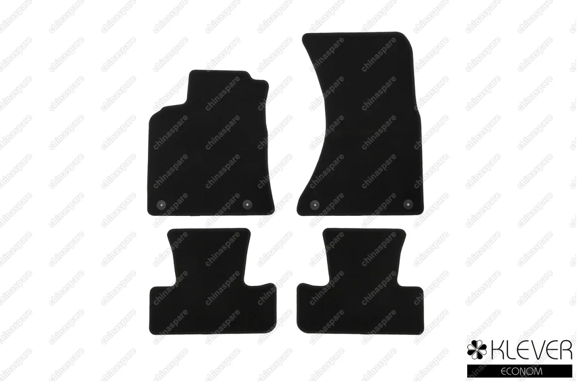 Коврики в салон Klever Econom AUDI Q5 АКПП 2008-2016, внед., 4 шт. (текстиль)
