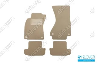 Коврики в салон Klever Premium AUDI RS6 АКПП 2008-2010, ун., 4 шт. (текстиль, бежевые)