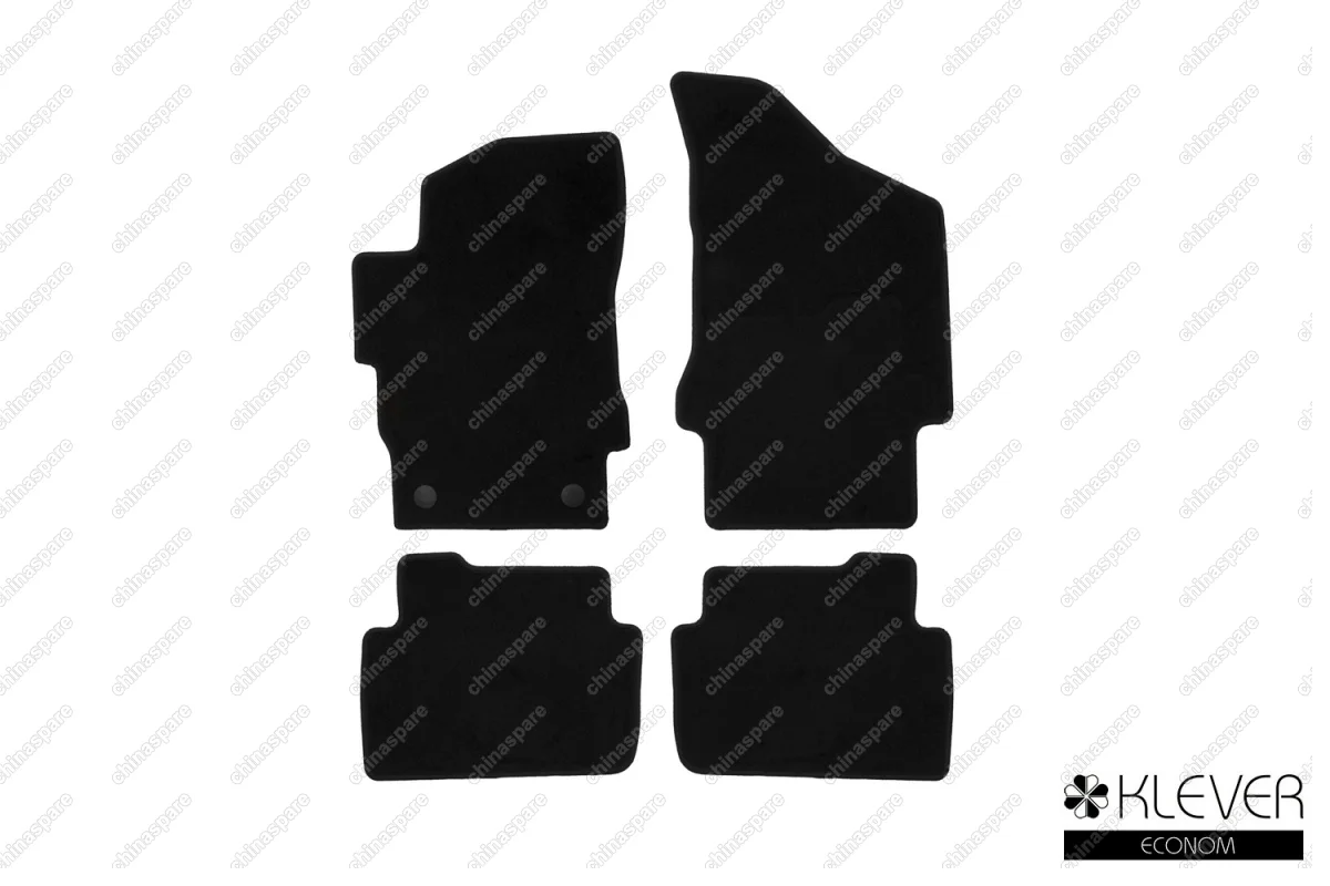 Коврики в салон Klever Econom BRILLIANCE V5 2011->, кросс., 4 шт. (текстиль)