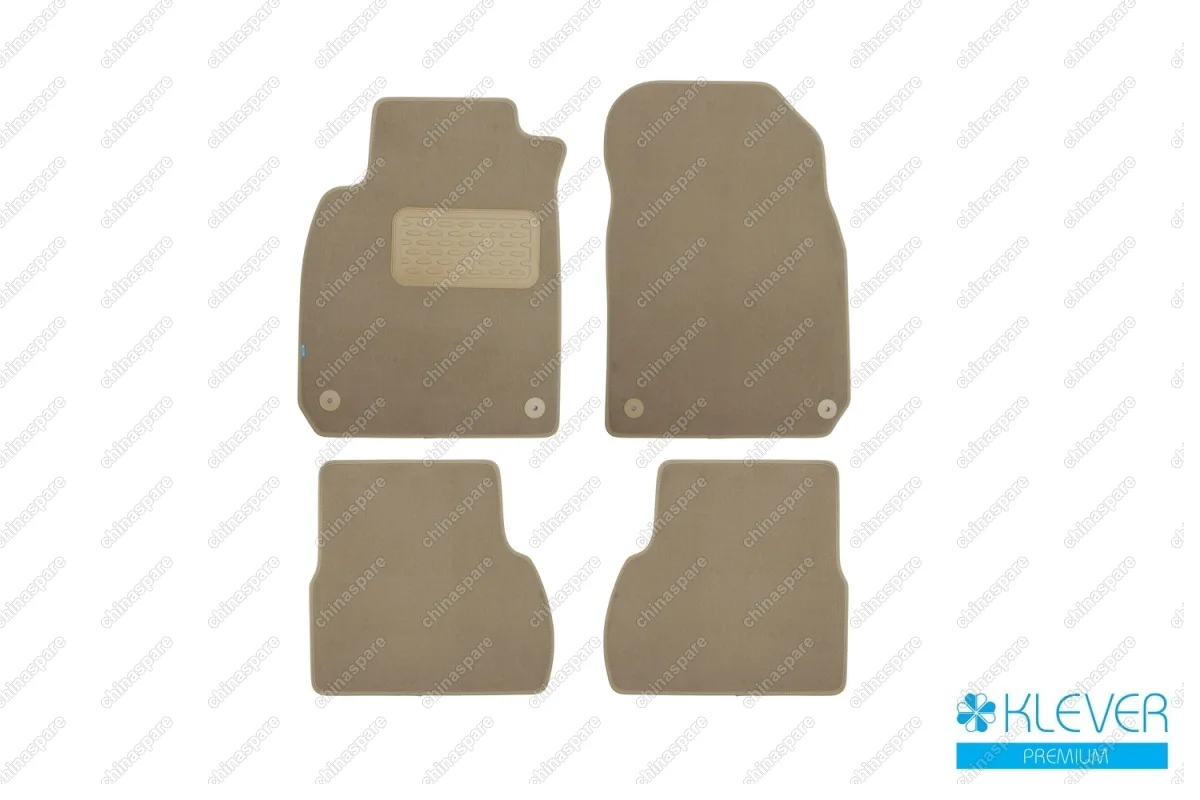 Коврики в салон Klever Premium CADILLAC BLS АКПП 2006-2010, сед., 4 шт. (текстиль, бежевые)