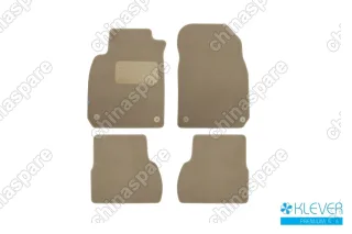 Коврики в салон Klever Premium CADILLAC BLS АКПП 2006-2010, сед., 4 шт. (текстиль, бежевые)