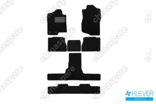 Коврики в салон Klever Premium CADILLAC Escalade 6 мест АКПП 2007-2014, внед., 6 шт. (текстиль)