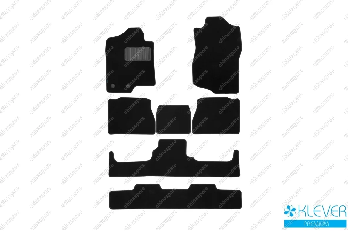 Коврики в салон Klever Premium CADILLAC Escalade 7 мест АКПП 2007-2014, внед., 7 шт. (текстиль)