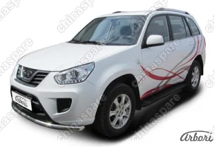 Комплект алюминиевых порогов Arbori Optima Black 1600 для CHERY Tiggo FL 2013-2016