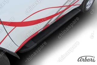 Комплект алюминиевых порогов Arbori Optima Black 1600 для CHERY Tiggo FL 2013-2016