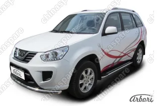 Комплект алюминиевых порогов Arbori Luxe Black 1600 для CHERY Tiggo FL 2013-2016