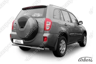 Защита заднего бампера d57 Arbori нерж. сталь для CHERY Tiggo FL 2013-2016