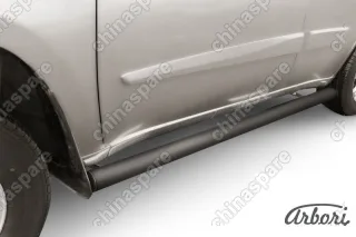 Защита порогов d76 труба Arbori черн. для CHERY Tiggo FL 2013-2016