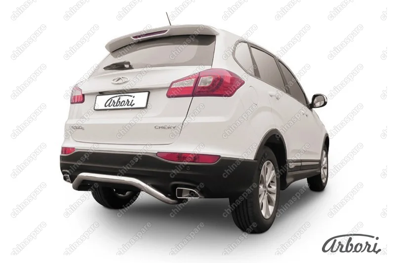 Защита заднего бампера d57 "скоба" Arbori нерж. сталь для CHERY Tiggo 5 2014-нв