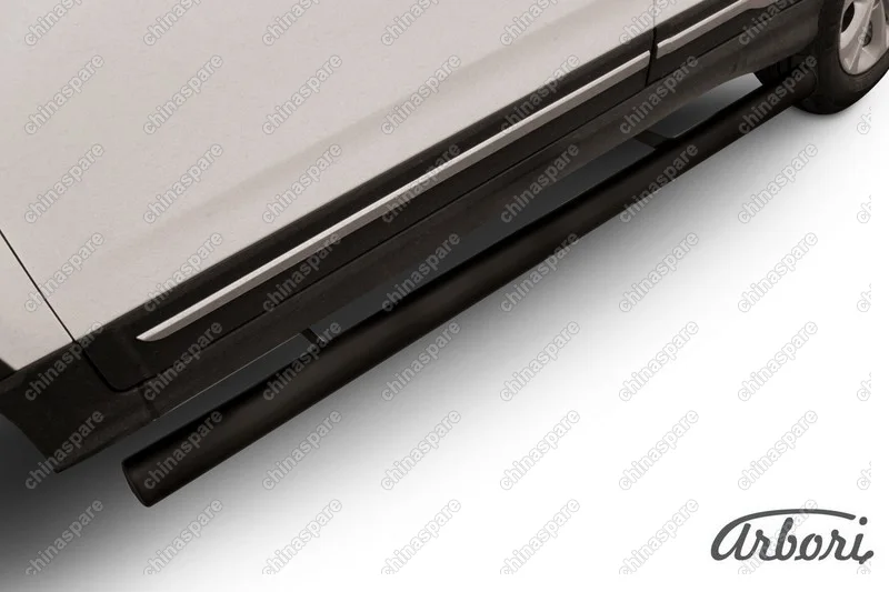 Защита порогов d76  Arbori черн. для CHERY Tiggo 5 2014-нв