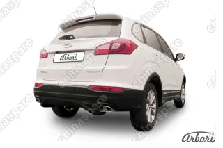 Защита заднего бампера d57 "скоба" Arbori черн. для CHERY Tiggo 5 2014-нв