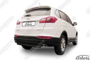 Защита заднего бампера d57  Arbori черн. для CHERY Tiggo 5 2014-нв