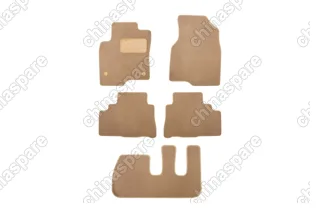 Коврики в салон Klever Premium CHEVROLET Captiva 2012->, внед., 5 шт. (текстиль, бежевые)