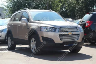 Декоративные элементы решетки радиатора d10 (2 элемента), Chevrolet Captiva 2012-2013 хром, CCAP.92.2317