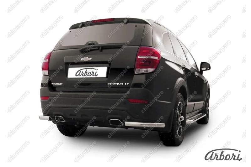 Уголки d57 Arbori нерж. сталь для CHEVROLET Captiva 2013-2016