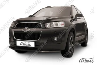 Защита переднего бампера d57 Arbori черн. для CHEVROLET Captiva 2013-2016