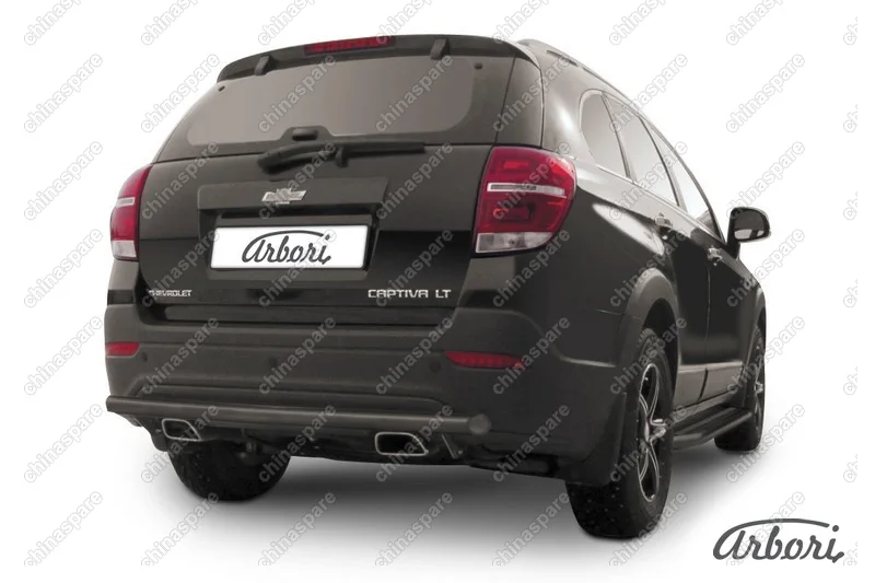 Защита заднего бампера d57 Arbori черн. для CHEVROLET Captiva 2013-2016