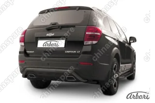 Защита заднего бампера d57 "скоба" Arbori черн. для CHEVROLET Captiva 2013-2016