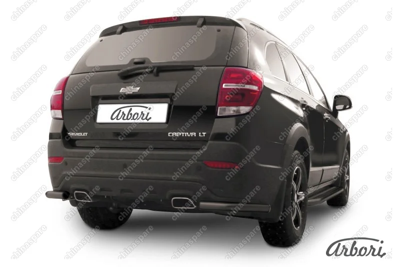 Уголки d57 Arbori черн. для CHEVROLET Captiva 2013-2016