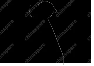 Трубка тормозная задняя правая Chery Fora