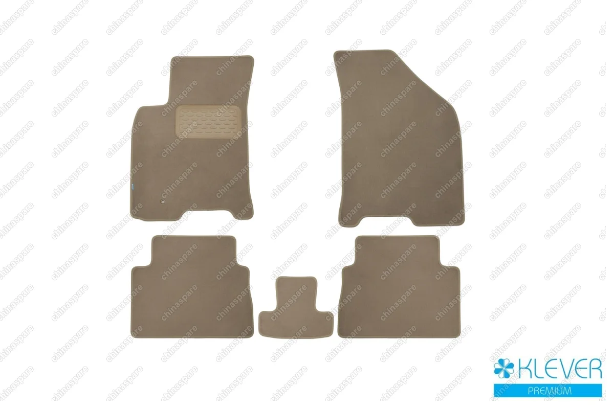 KLEVER04080922112kh Коврики в салон Klever Premium CHEVROLET Lacetti, 2004-2012, сед., хб., ун., 5 шт. (текстиль, бежевые)
