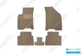 KLEVER04080922112kh Коврики в салон Klever Premium CHEVROLET Lacetti, 2004-2012, сед., хб., ун., 5 шт. (текстиль, бежевые)