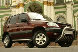 Защита нижняя "акула" d 60 "Chevrolet Niva 2009-" (уст.вместе с CN09.56.0846 и CN09.55.0854)