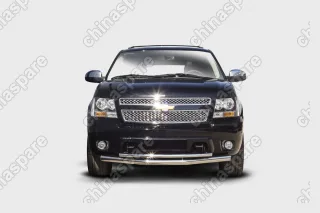 CHTH481412 Защита переднего бампера труба d76/42 двойная,Chevrolet Tahoe 2011-, CHTH.48.1412