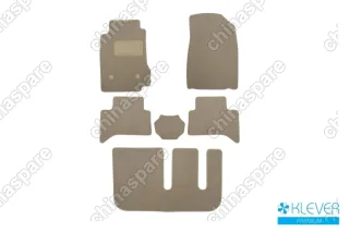 KLEVER04082222112kh Коврики в салон Klever Premium CHEVROLET Trailblazer АКПП 2012->, внед., 6 шт. (текстиль, бежевые)