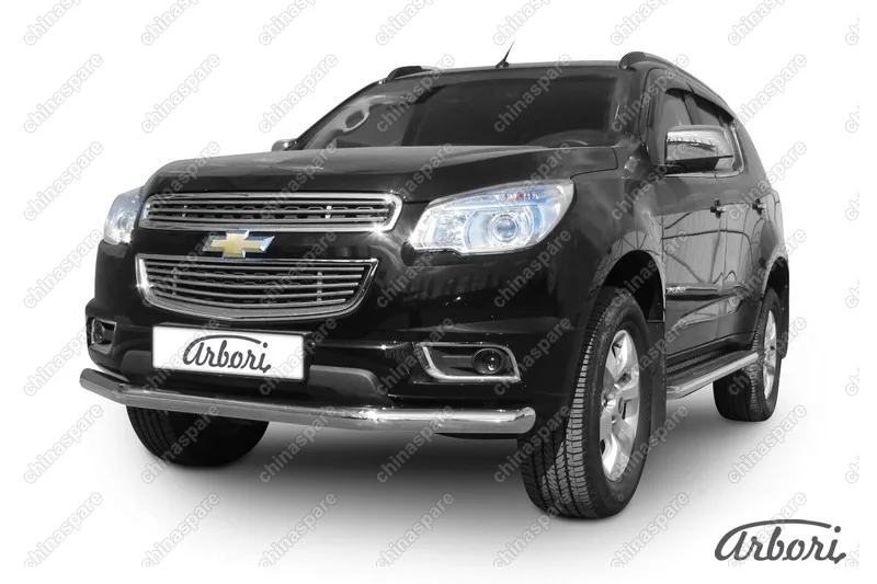 AFZDACHTB1203 Защита переднего бампера d76 Arbori нерж. сталь для CHEVROLET Trailblaizer 2012-2016