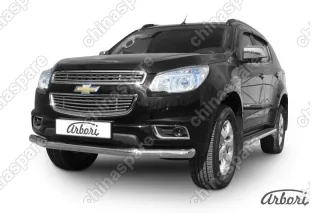 AFZDACHTB1203 Защита переднего бампера d76 Arbori нерж. сталь для CHEVROLET Trailblaizer 2012-2016