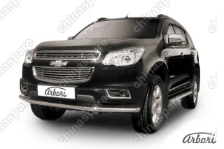 AFZDACHTB1205 Защита переднего бампера d57 Arbori нерж. сталь для CHEVROLET Trailblaizer 2012-2016