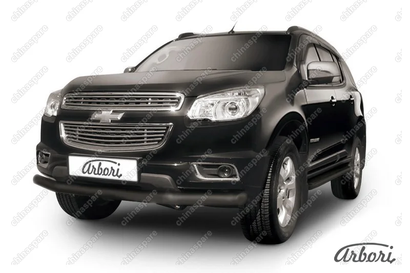 AFZDACHTB1203B Защита переднего бампера d76 Arbori черн. для CHEVROLET Trailblaizer 2012-2016