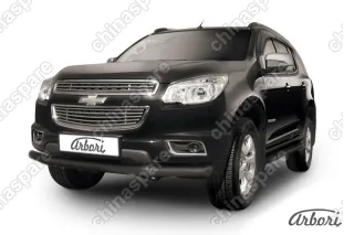AFZDACHTB1203B Защита переднего бампера d76 Arbori черн. для CHEVROLET Trailblaizer 2012-2016