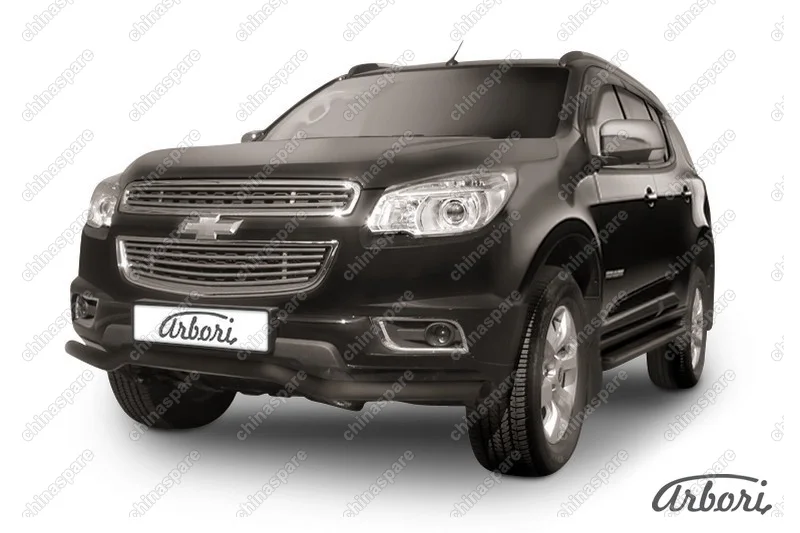 AFZDACHTB1206B Защита переднего бампера " волна" d57 Arbori черн. для CHEVROLET Trailblaizer 2012-2016