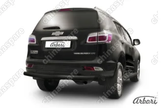 AFZDACHTB1211B Защита заднего бампера d76 Arbori черн. для CHEVROLET Trailblaizer 2012-2016