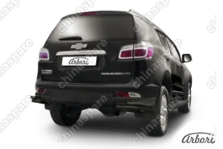 AFZDACHTB1216B Уголки d57+d42 двойные Arbori черн. для CHEVROLET Trailblaizer 2012-2016