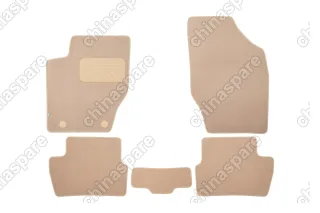 KLEVER04100222112kh Коврики в салон Klever Premium CITROEN C4 2004-2010, хб., 5 шт. (текстиль, бежевые)
