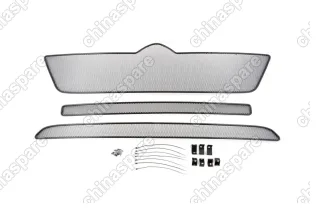 1110115101 Сетка на бампер внешняя для CITROEN Jumper 2015-2017, 3 шт., черн., 10 мм