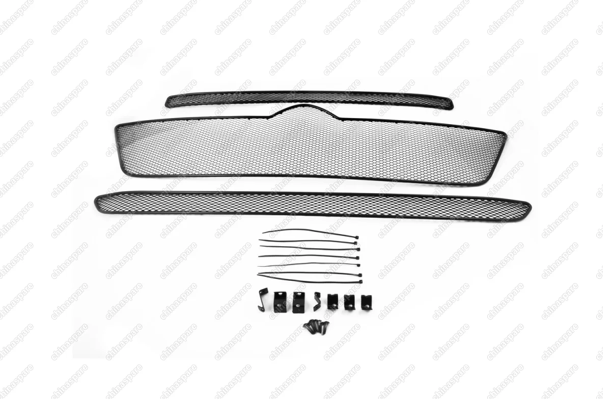 1110115151 Сетка на бампер внешняя для CITROEN Jumper 2015-2017, 3 шт., черн., 15 мм