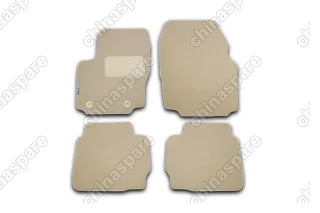 Коврики в салон DODGE Journey АКПП 2008->, кросс., 4 шт. (текстиль, бежевые)