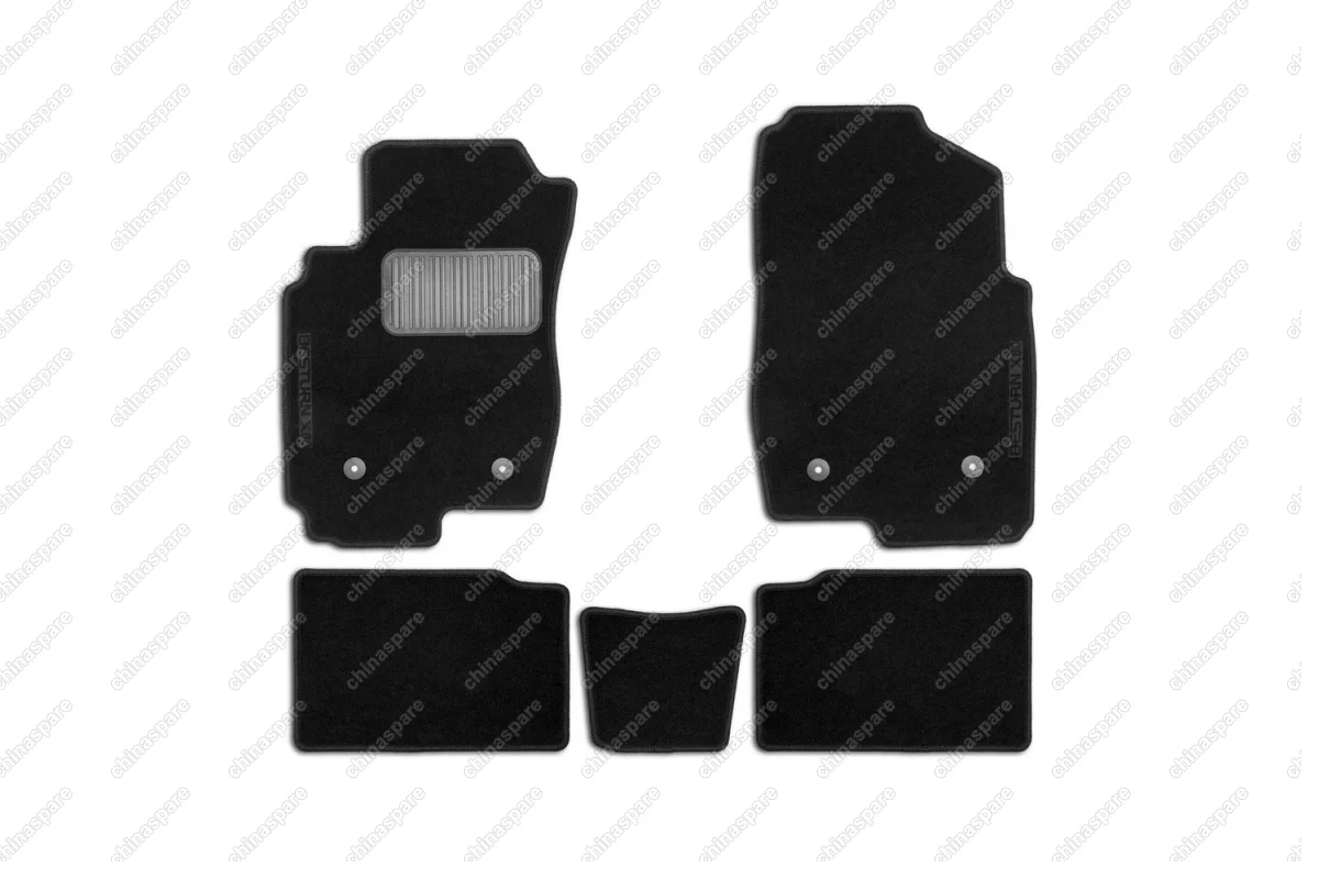 FAW1410200 Коврики в салон с логотипом FAW X80, 2017->, кросс., 5 шт. (текстиль)