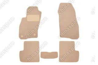 Коврики в салон Klever Premium FIAT Grande Punto 5D 2005-2011, хб., 5 шт. (текстиль, бежевые)